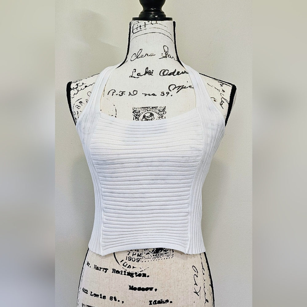 Free People cropped halter tank - Size M